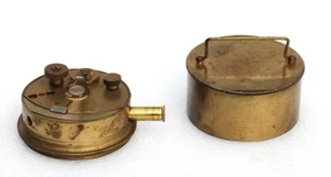 ORIGINAL ROSS LONDON 1920 NAUTISCHE KREISFÖRMIGE TASCHE SEXTANT AUS GANZMESSING - Bild 1 von 13