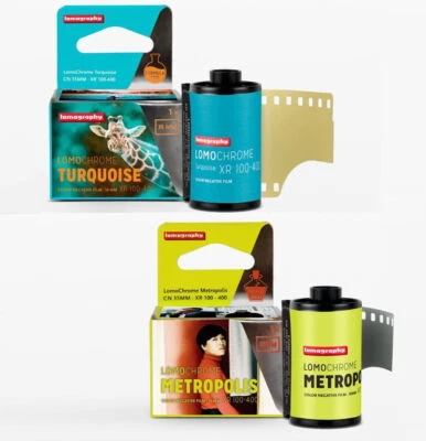 Lomography LomoChrome Metropolis + Turqupise 100-400 ISO 35mm 36exp Colo Film - image 1 of 4