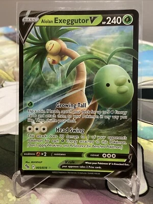 Alolan Exeggutor V - 005/078 - Pokémon Go - Ultra Rare - Pokémon TCG Card - NM - Image 1 of 4