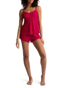 Secret Treasures Women's Rib & Mesh Cami Top-Short Set Size 2X (18W-20W) - Picture 1 of 4