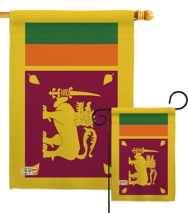 Sri Lanka Ceylon Tee blaue Elster Nil Manel Galle Garten Haus Hof Flagge - Bild 1 von 13