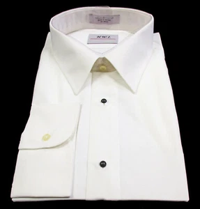 New Boys Large Ivory Dress Shirt Laydown Point Collar Wedding Ringbearer Church - Picture 1 of 3