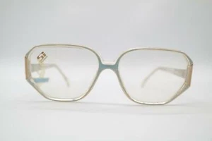 Vintage Stepper SI 33 Blau Transparent Gold Oval Brille Brillengestell NOS - Bild 1 von 6