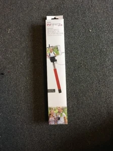 Vivitar Infinite Red Selfie Stick Android IOS Phones 36" Builtin Shutter Release - Zdjęcie 1 z 4
