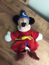 Mickey Mouse Fantasia Plush Sorcerer's Apprentice Authentic Disney Parks
