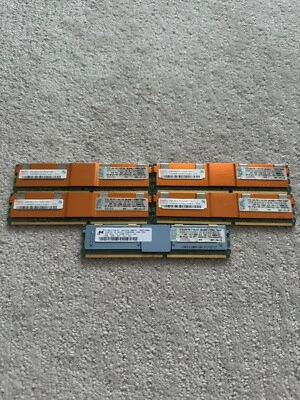 Lot Of 5 IBM 2GB 39M5790 PC2-5300F FULLY BUFFERED ECC DDR2-667 39M5791 38L5905 - Image 1 of 4