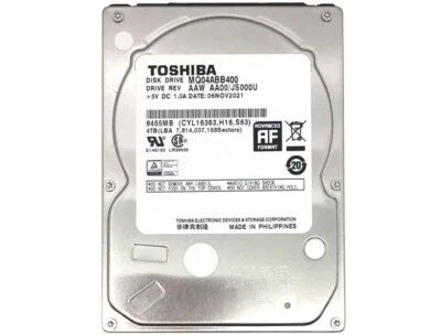 TOSHIBA 4TB MQ04ABB400 5400RPM 16MB (15mm) 2.5" SATA 6.0Gb/s Internal Hard Drive - Image 1 of 4