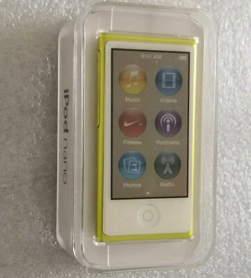 NEW Apple iPod nano 7th Generation 16GB Player Yellow - MD476LL/A - Latest Model - Image 1 of 4