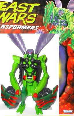 Transformers Beast Wars 1996 MANTERROR complete FULL CARD praying mantis - Image 1 of 4