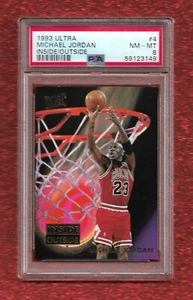 Ultra Inside/Outside #4 1993 Michael Jordan PSA 8 casi nuevo-como nuevo corte Chicago Bulls Goat - Imagen 1 de 1
