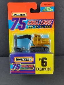 Matchbox Gold Challenge 1997 coche edición limitada nueva construcción excavadora #6 - Imagen 1 de 7