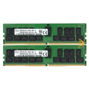 SK Hynix 2x 32GB PC4-2933Y DDR4-23466Mhz Server Memory RAM HMA84GR7CJR4N-WM" - Picture 1 of 5