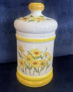 Vintage Cookie Jar Canister Sears Roebuck Ceramic Hand PAINTED - Japan 1975 EUC - Picture 1 of 7