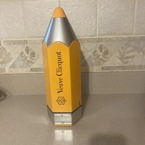 Veuve Clicquot Collectable Champagne Bottle Large Pencil Tin Box Case (Empty) - Picture 1 of 11