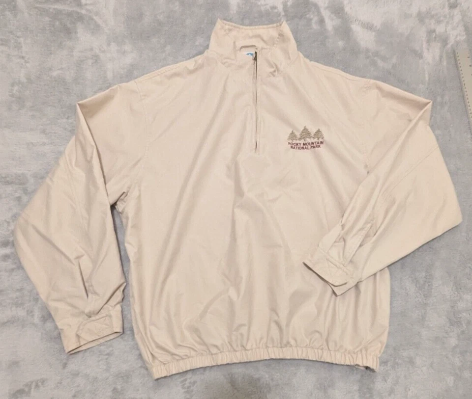 Cortavientos Fahrenheit para hombre XL beige poliéster Parque Nacional de las Montañas Rocosas Foto 1 de 4