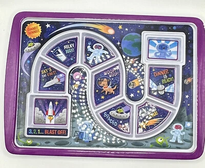 Juego Espacial Astronauta por Fred, Plato de Cena de Melamina "¡Ganador Explosión!" Kids Fun Foto 1 de 4