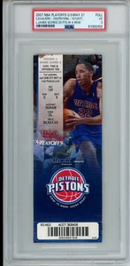 5/31 2007 NBA Playoff Ticket Pistons Lebron James 25 PSA Cavs Finals Cavaliers - Picture 1 of 5