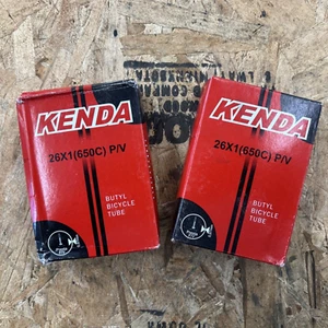 QTY 2 Kenda 26" x 1.00" or 650c Presta Valve Mountain Bike Tube (2 TUBES PER) - Picture 1 of 2