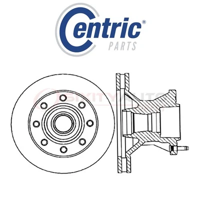 Centric C-TEK Disc Brake Rotor for 1974 GMC G35 G3500 Van 4.1L 4.8L 5.7L bi - Imagem 1 de 4
