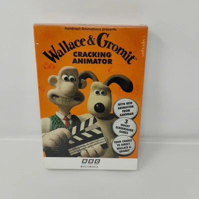 WALLACE & GROMIT Cracking Animator Vintage Big Box PC CD-ROM Factory Sealed - Image 1 of 4