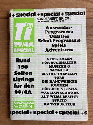 TI REVUE Magazin Special Sonderheft TI 99/4A Nr. 2 1985 Texas Instruments Retro - Bild 1 von 3