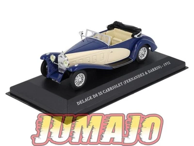 FA68 1/43 IXO altaya Voitures d'autrefois : DELAGE D8 SS cabriolet 1932 - Photo 1/4