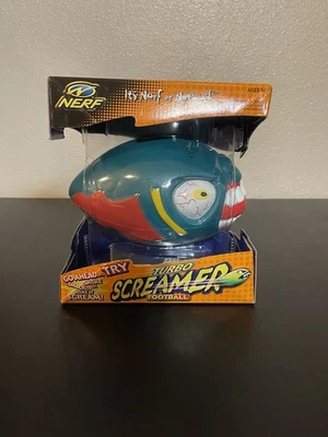 Nerf Turbo Screamer Football 2002 Hasbro Green Scream Madballs NiB - Image 1 of 4