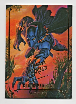 2024 Skybox Masterpieces Nahuel Grego #81 Black Panther Gold Signature Series - Image 1 of 2