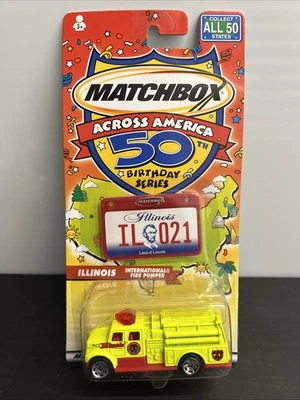 Matchbox Across America 50th Birthday Series Illinois International Fire Pumper - Image 1 of 4