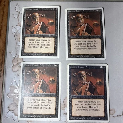 Demonic Tutor MTG Magic the Gathering Revised 1993 - Image 1 of 4