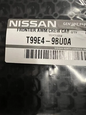 Floor Mats for 2022-2025 Nissan Frontier Crew Cab, All Weather, 1st & 2nd Row - Image 1 of 2
