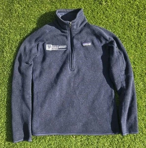 Patagonia Better Sweater Womens Small 1/4 Zip Pullover Blue 25618 Nena Embroider - Picture 1 of 8