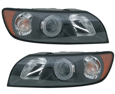 Scheinwerfer Set für Volvo S40 II V50 MW H7 HB3 LWR Stellmotor Schwarz - Bild 1 von 4