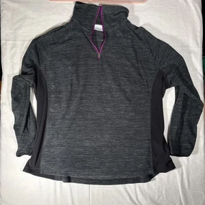 Columbia Womens Pullover ¼ Zip Sweater 3x Purple Gray - Picture 1 of 6