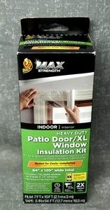 Duck® MAX 84 Zoll x 120 Zoll Schwerlast Terrassentür / XL Fenster Isolierung Kit klar - Bild 1 von 3