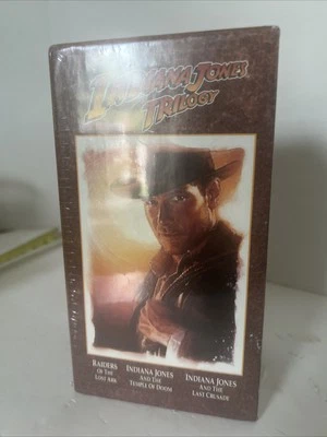 The Indiana Jones Trilogy VHS Box Set Factory Harrison Ford Sean Connery SEALED - Image 1 of 4