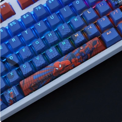 Marvel Spider-Man Translucent PBT 108 Key 5-Sided Sublimation Universe parts  - Image 1 of 4