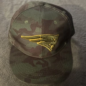 New England Patriots Hat Cap Mens New Era 1 Size Fits Camouflage NFL Football - Picture 1 of 9
