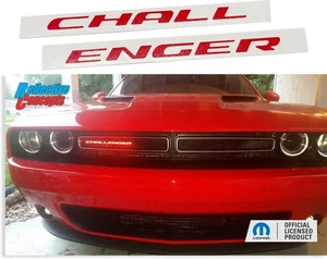 CHALLENGER Grille Badge Overlay Decal for 2015 - 2023 Dodge Challenger - Picture 1 of 81