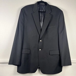 Ralph Ralph Lauren RRL Blazer Para Hombres 44R Negro 2 Botones Plateado Abrigo Deportivo Chaqueta - Imagen 1 de 14
