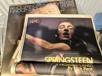 Bruce Springsteen The Wild The Innocent & The E Street Shuffle Reissue NME Sheet - Image 1 of 4