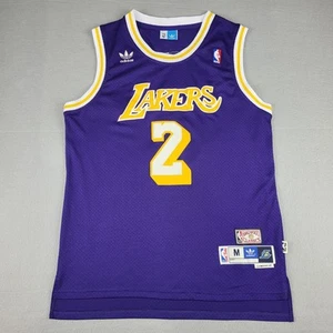 Lonzo Ball Lakers Adidas Jersey Adults Medium Purple Hardwood Classics - Imagen 1 de 15