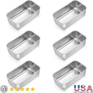 Mini Juego de 6 Moldes para Hornear de Acero Inoxidable Seguro para Horno Antiadherente Nuevo - Imagen 1 de 43