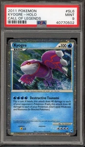 Pokemon Kyogre Call Of Legends Holo Rare #SL6 PSA 9 Mint - Picture 1 of 2