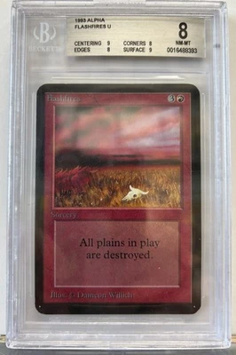 MTG 1993 Alpha Flashfires U Magic The Gathering BGS 8 - Image 1 of 2