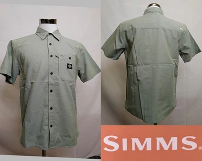 Simms Cutbank Chambray Short Sleeve Shirt Men's M Field Chambray NWT #Z4888 - Image 1 of 4