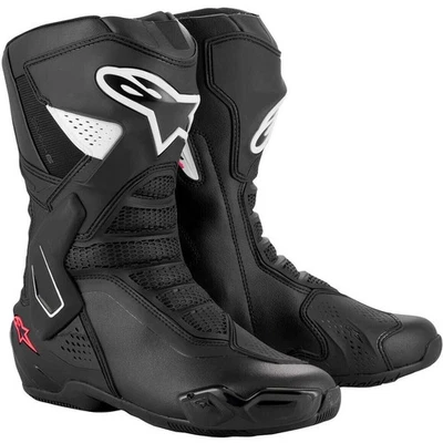 Botas de motocicleta Alpinestars Stella SMX-6 V3 - negras/blancas/rosa Diva 22231251832 Foto 1 de 4