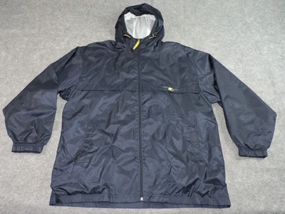 Cortavientos Starter Para Hombre Grande Cremallera Completa Forrado con Capucha Nylon Foto 1 de 4