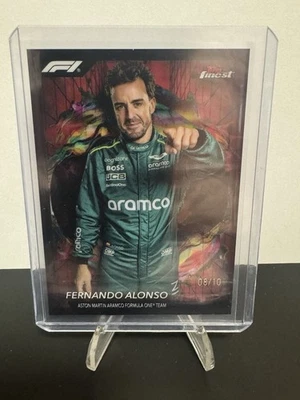 2024 Topps Finest Formula 1 F1 #290 Fernando Alonso Rare /10  - Image 1 of 2