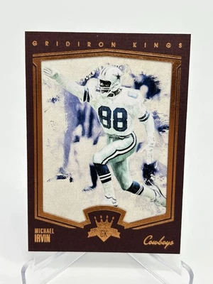 MICHAEL IRVIN | 2015 Panini Gridiron Kings BRONZE FRAMED #161 Dallas Cowboys HOF - Image 1 of 4